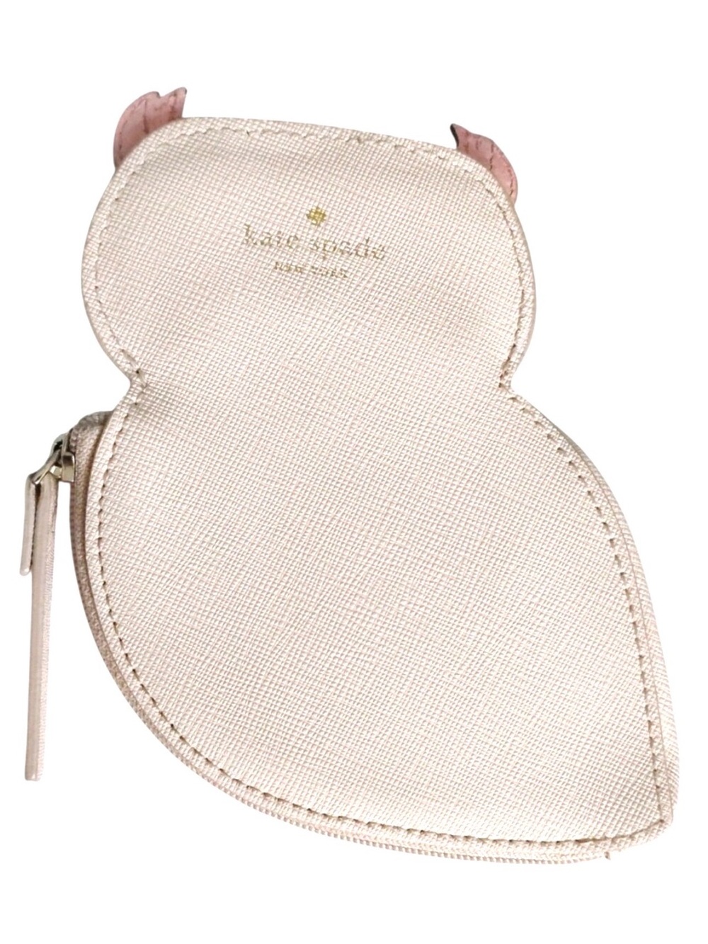 Kate Spade Satchel Blush Plum Handbag Owl Coin Purse Scarf Gold Hardware - Picture 8 of 17